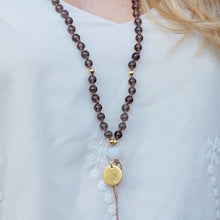Load image into Gallery viewer, Protect - Smoky Quartz Pendant Mala Necklace