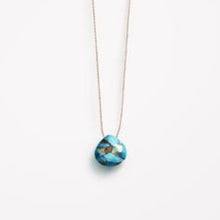 Load image into Gallery viewer, Mohave Turquoise Fine Cord Necklace