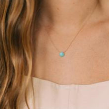 Load image into Gallery viewer, Turquoise Fine Cord Necklace
