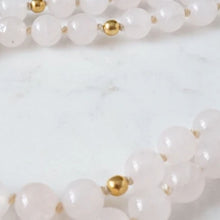 Load image into Gallery viewer, Passion - Rose Quartz Mala Necklace