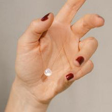 Load image into Gallery viewer, Rainbow Moonstone Fine Cord Necklace