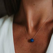 Load image into Gallery viewer, Blue Lapis Lazuli Fine Cord Necklace
