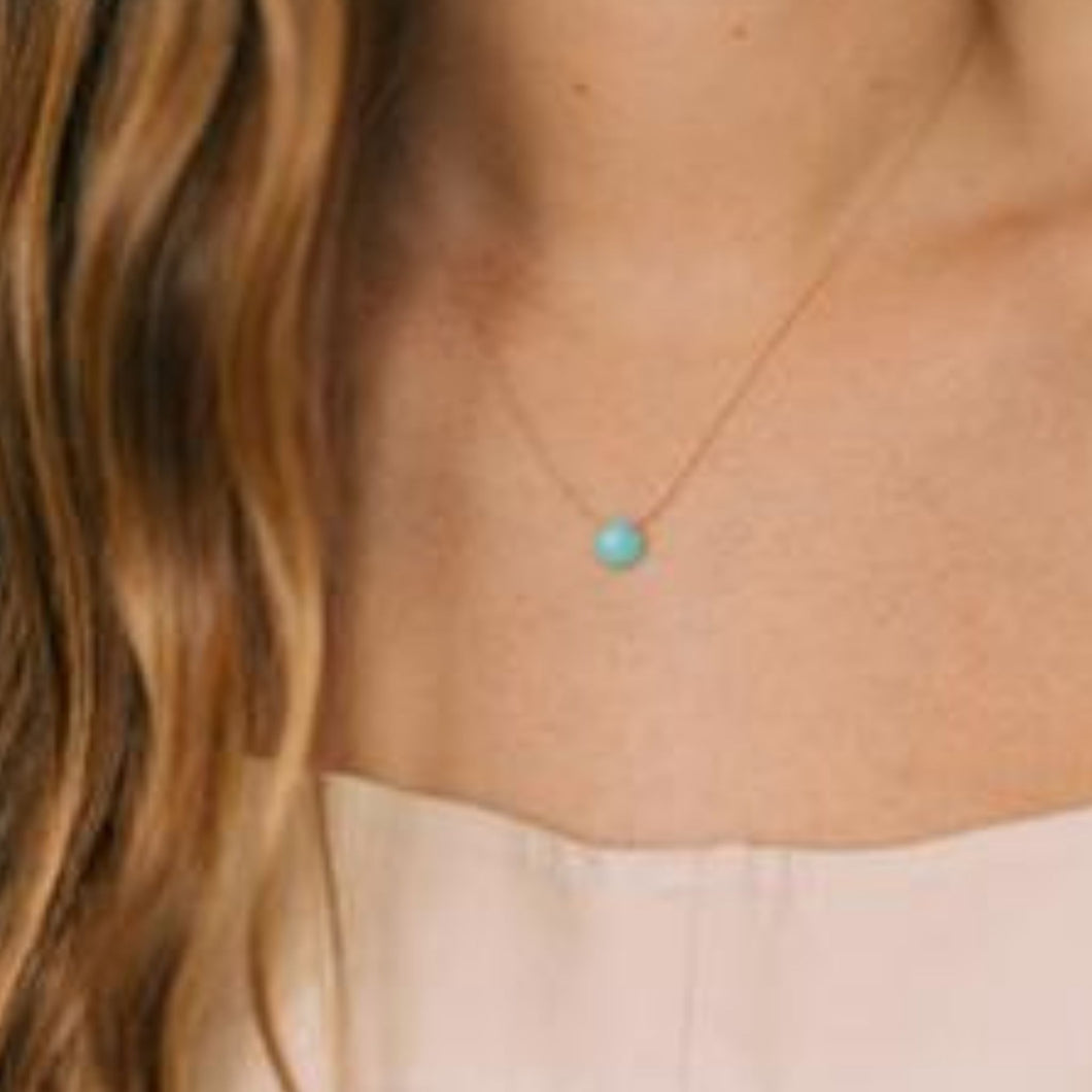 Turquoise Fine Cord Necklace