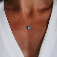 Load image into Gallery viewer, Mohave Turquoise Fine Cord Necklace
